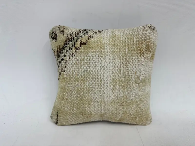 12x12 Inch Southwestern Embroidered Pillow, Handmade Throw Pillow - 1