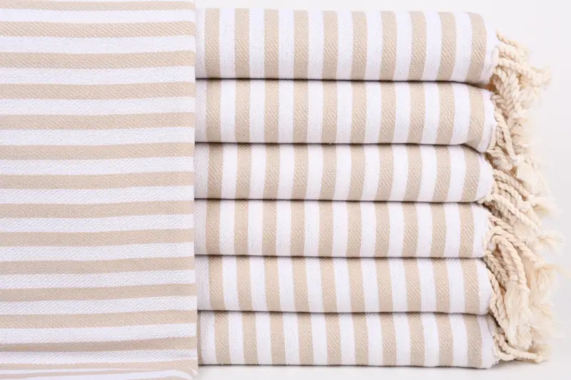 Custom Wedding Gift, Personalized Towel Gift, 70x40 Cotton Striped Towel, Sand-free towel, Gift For Best Friend, Personalized Wedding Gift - 1
