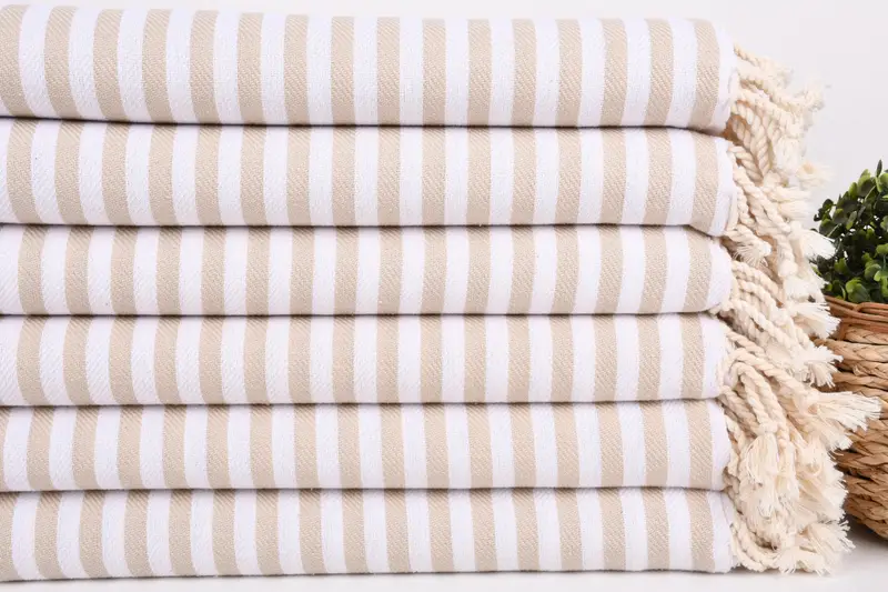 Custom Wedding Gift, Personalized Towel Gift, 70x40 Cotton Striped Towel, Sand-free towel, Gift For Best Friend, Personalized Wedding Gift - 3