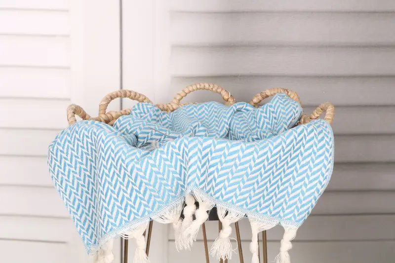 Summer Towel, Gym Towel, Personalized Gifts, 36x18 Cotton Chevron Towel, Monogram Hand Towel, Custom Hand Towel, Bachelor Towel, Christmas Favors - 2