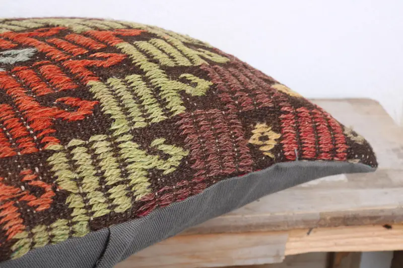Interior Designer Pillow, Boho Pillow, Handmade Pillow, 18x18 Red Pillow Sham, Outdoor Patio Cushion Case, Boho Pillow Sham Cover, Pillow Cover - 6
