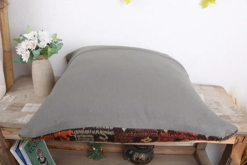 Interior Designer Pillow, Boho Pillow, Handmade Pillow, 18x18 Red Pillow Sham, Outdoor Patio Cushion Case, Boho Pillow Sham Cover, Pillow Cover - 7