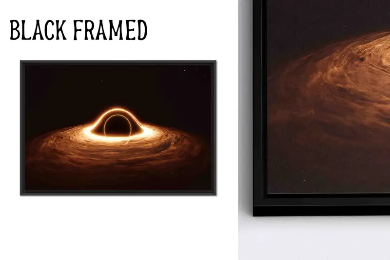 Galaktik Odyssey: NASA'dan Esinlenen Siyah Kanvas Tablo