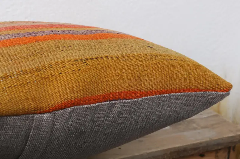 Pillow Sham, Kilim Pillow, Vintage Kilim Throw Pillow, Kilim Pillow Cover, Meditation Pillow, 16x16 Green Pillow Sham, Vintage Kilim Pillow Pillow - 6