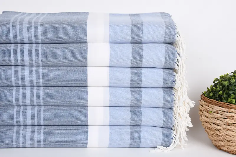 Best Wedding Gift, Turkish Beach Towel Monogram, Bridal Shower Gift, Wedding For Favor, Embroidered Towel, Turkish towel, 70x40 Cotton Striped Towel - 3