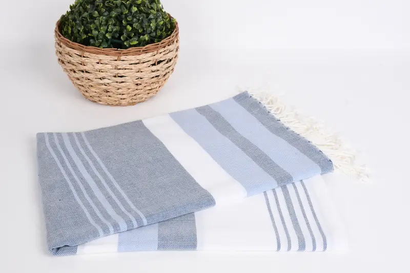Best Wedding Gift, Turkish Beach Towel Monogram, Bridal Shower Gift, Wedding For Favor, Embroidered Towel, Turkish towel, 70x40 Cotton Striped Towel - 5
