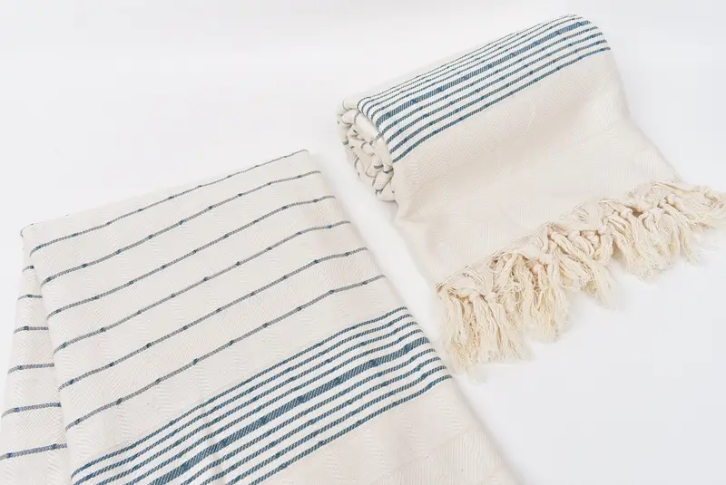 70x40 Cotton Striped Towel, Personalized Towel Gift, Travel towel, Organic Beach Towel, Bachelorette Party Decorations, Peshtemal, Wedding Favors - 7