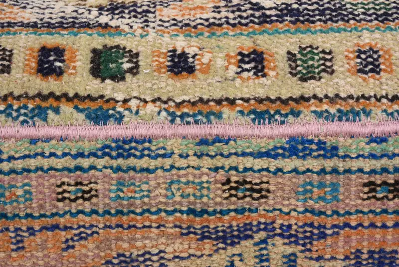 12x48 Blue Pillow Sham, Aztec Cushion Cover, Outdoor Bolster Cushion, Ethnical Kilim Rug Pillow, Vintage Pillow, Throw Kilim Pillow, Cushion - 3