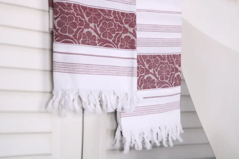 Travel Towel, Wedding Gifts Towel, Luxury towel, Bachelorette Party Gifts, Bachelorette Party Favor, Wedding Favors, 70x40 Cotton Daisy Design Towel - 8