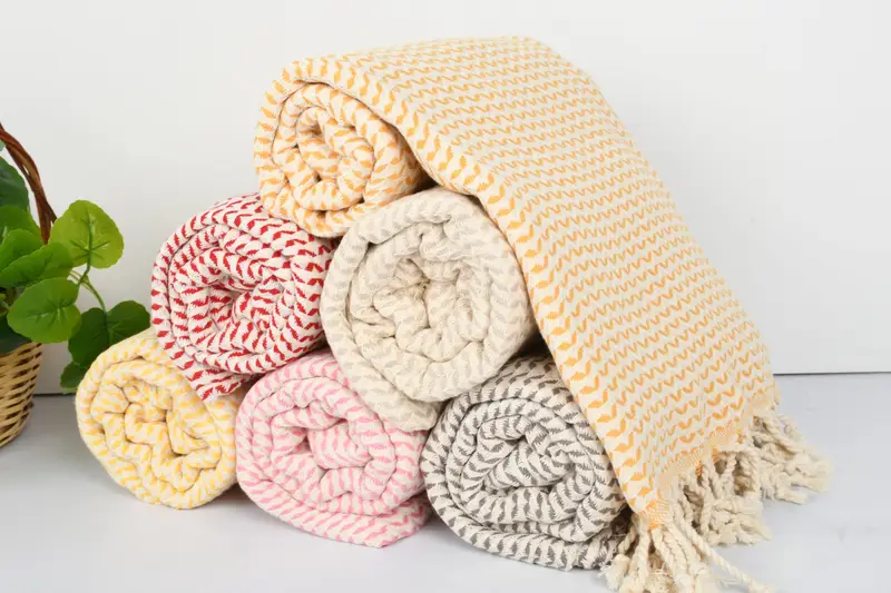 70x40 Cotton Diamond Towel, Towel With Name, Bridesmaid Gift Towel, Wedding Gift, Customized Towels, Peshtemal Towel USA, Quick-dry peshtemal - 5