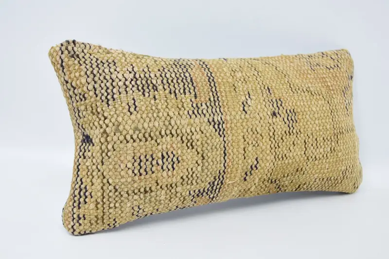 8x16 Orange Pillow Sham, Shabby Chic Pillow, Pillow for Couch, Pillow Case, Nomadic Cushion Case, Kilim Cushion Sham, Handmade Kilim Cushion - 3