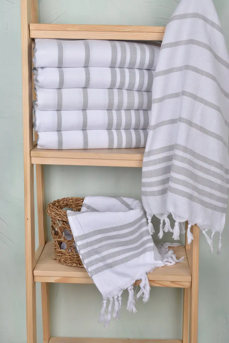 36x24 Cotton Herringbone Towel, Personalized Kitchen Towel, Summer Towel, Small Bath Towels, Bridesmaid Gifts, Bachelorette Gifts, Bridesmaid Gift - 3