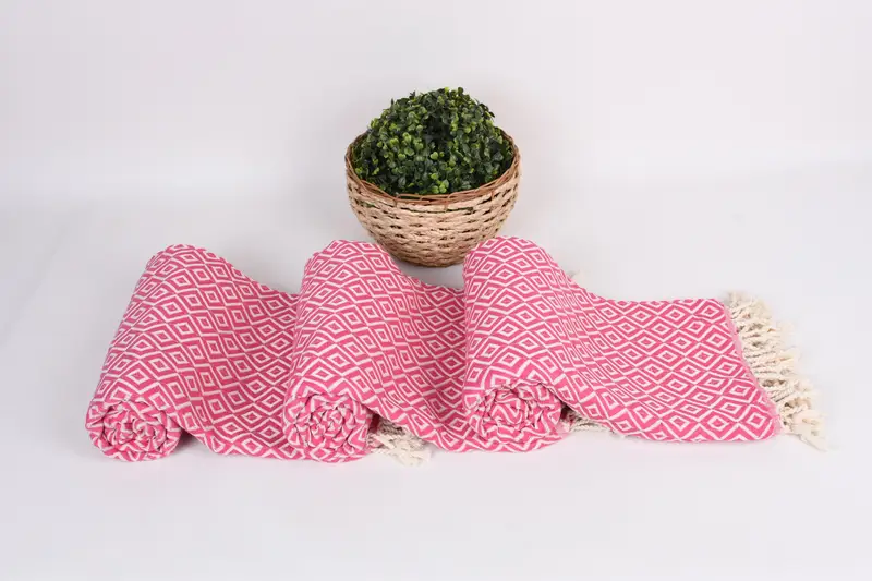 Fouta towel, Organic Beach Towel, Turkish Towel USA, Turkish Towel Beach, Wedding Gift For Bride, 70x40 Cotton Diamond Towel, Monogram Towels - 8