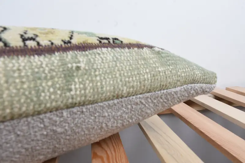Vintage Kilim Pillow, Cushion Cover, Vintage Pillow, 12x36 Beige Cushion Case, Kilim Cushion Sham, Southwestern Pillow Case, Couch Pillow - 7