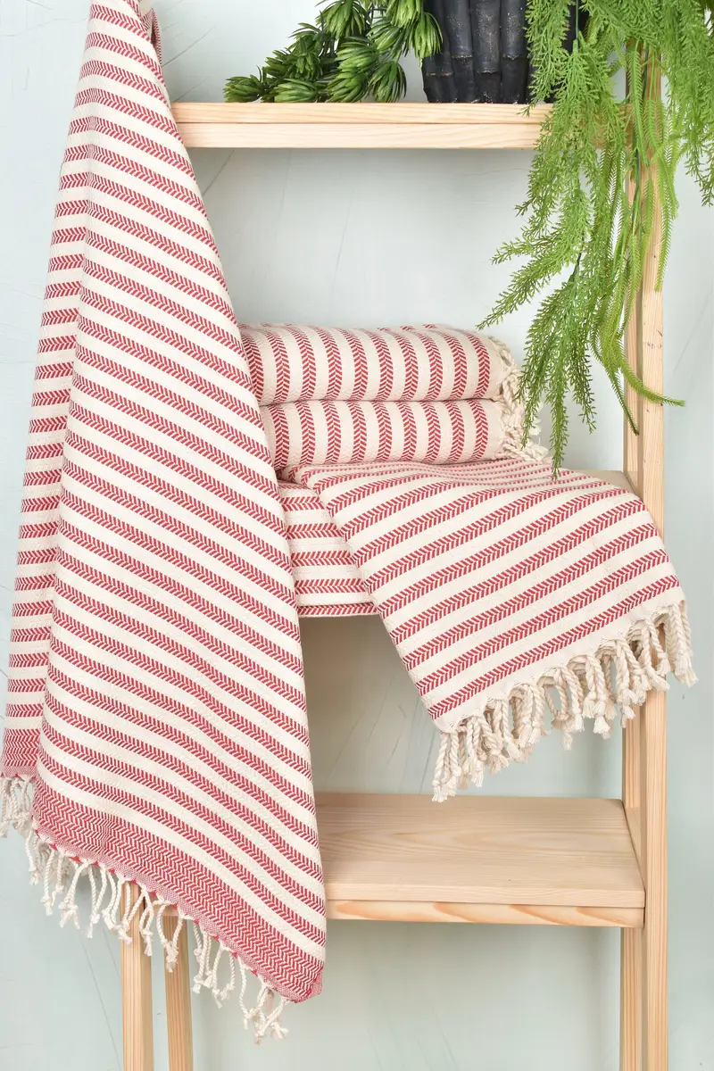 Bridesmaid Towel, Beach Towel Bulk, Summer Gift, Bachelorette Party Gifts Bridesmaids, Beach towel, Bathroom Towel, 70x40 Cotton Chevron Towel - 6