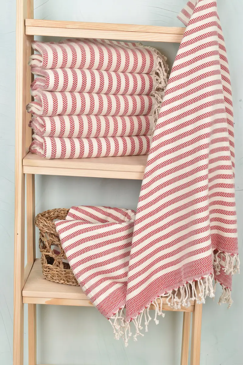 Bridesmaid Towel, Beach Towel Bulk, Summer Gift, Bachelorette Party Gifts Bridesmaids, Beach towel, Bathroom Towel, 70x40 Cotton Chevron Towel - 3