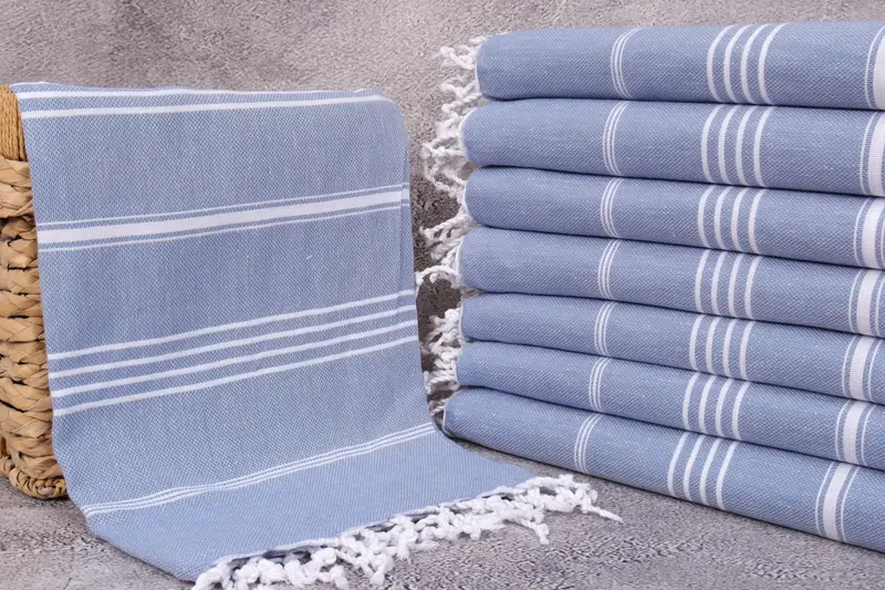 Cotton towel, Travel towel, Miami Bachelorette Party Favors, Wedding Towel, 70x40 Cotton Striped Towel, Valentines Day Gift, Custom Beach Towel - 3