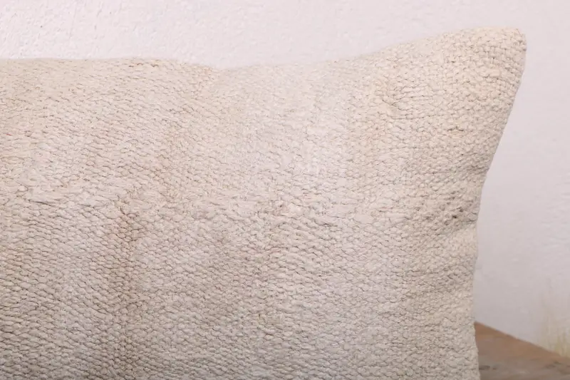 Ethnical Kilim Rug Pillow, Antique Pillows, Aesthetic Pillow Sham, 12x20 White Pillow Sham, Pillow Case, Home Decor Pillow - 5