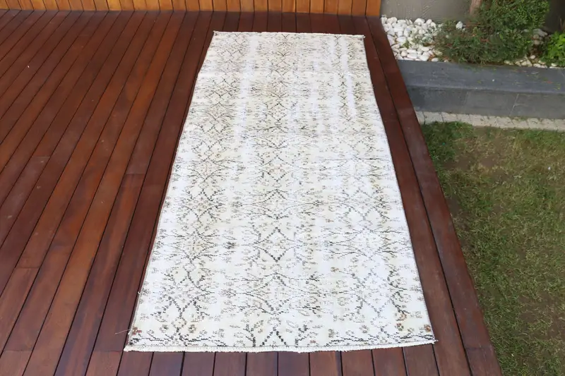 ベージュ サウスウエスタン ラグ 3x6.7フィート エレガントな室内装飾