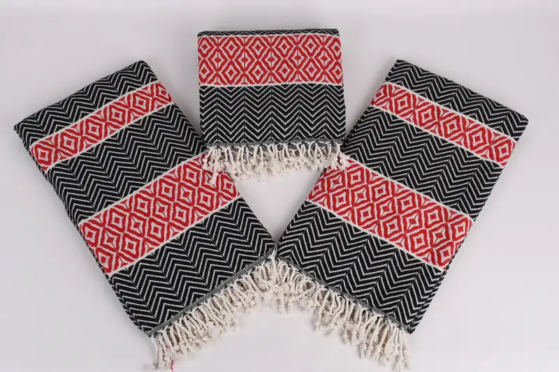 Peshtemal Towel, Home Decor Gifts, 70x40 Cotton Chevron Towel, Baby Boy Gift, Beach Towel Gift, Travel Towel, Personalized Turkish Towel - 6