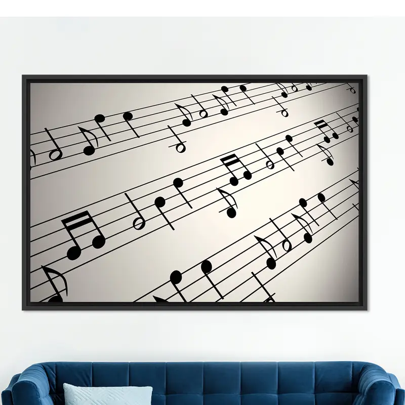 Trendy Music Themed Canvas for Stylish Girl Room Decor