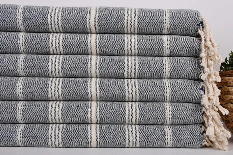 38x24 Cotton Striped Towel, Gift For The Home Decor, Small Bath Towels, Personalized Kitchen Towel, Xmas Gifts, Kitchen Towel, Bridal Party Gifts - 2
