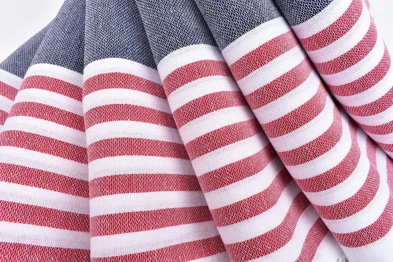 Large Turkish Towel, Bath towel, Wedding Gift, Quick-drying peshtemal towel for poolside, Bride Gift, 70x40 Cotton Striped Towel, Luxury Beach Towel - 5