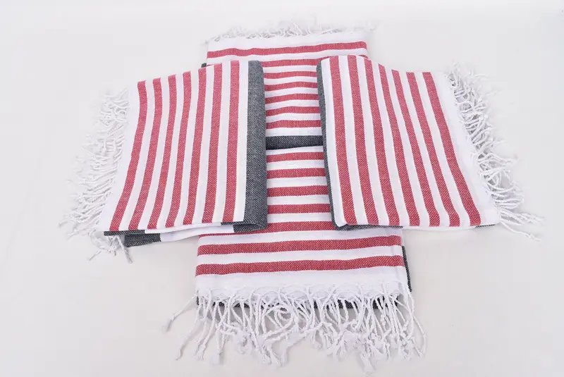 Large Turkish Towel, Bath towel, Wedding Gift, Quick-drying peshtemal towel for poolside, Bride Gift, 70x40 Cotton Striped Towel, Luxury Beach Towel - 6