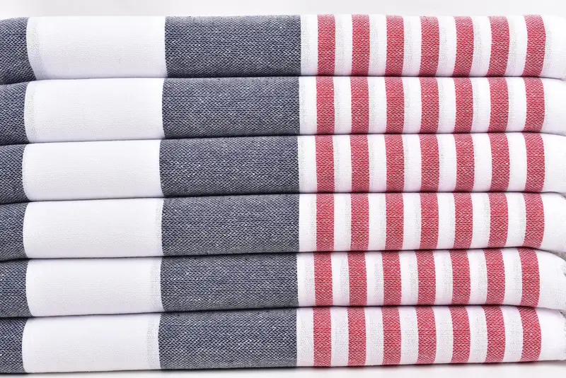 Large Turkish Towel, Bath towel, Wedding Gift, Quick-drying peshtemal towel for poolside, Bride Gift, 70x40 Cotton Striped Towel, Luxury Beach Towel - 2
