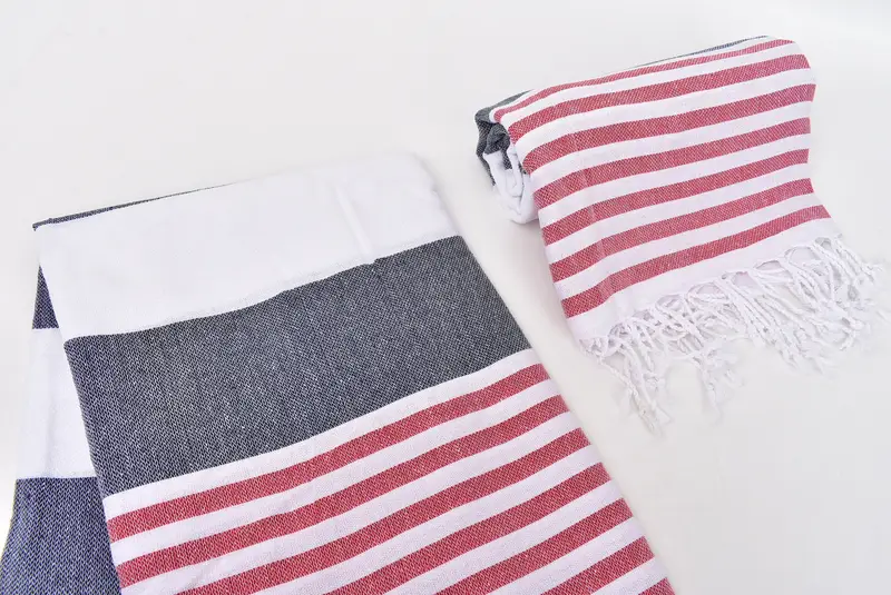 Large Turkish Towel, Bath towel, Wedding Gift, Quick-drying peshtemal towel for poolside, Bride Gift, 70x40 Cotton Striped Towel, Luxury Beach Towel - 7