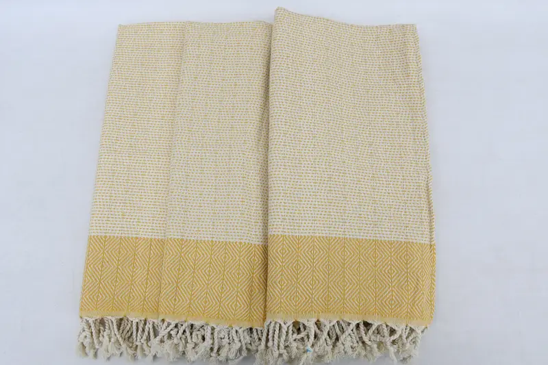 Banyo havlu, küçük banyo havlu, seyahat havlu, spa hediyesi, özel Türk havlu, eve taşınma hediyesi, düğün hediyesi, 36x18 pamuklu elmas havlu - 3