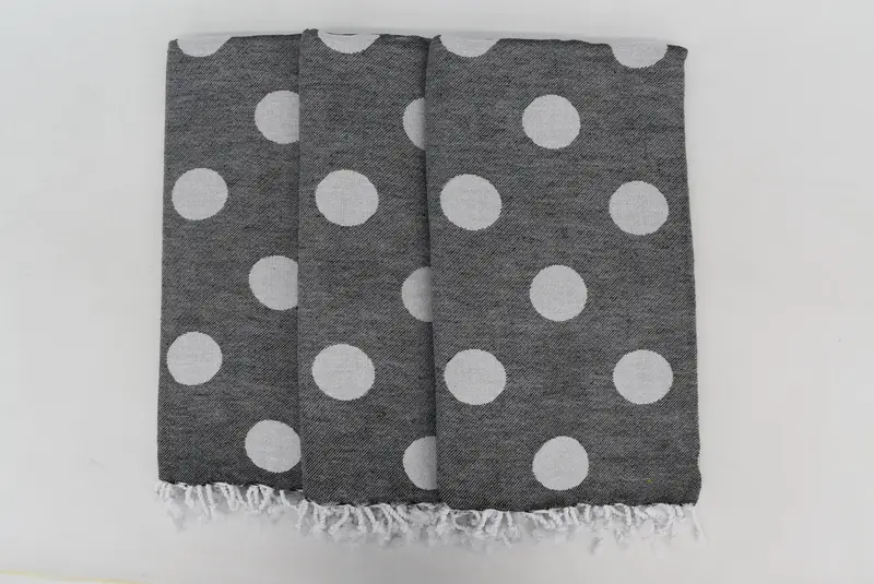70x40 Cotton Polka Dot Towel, Turkish beach towel, Wedding Favors, Bulk Order Towel, Best Wedding Gift, Bridal Shower Gifts, Absorbent Turkish towel - 8