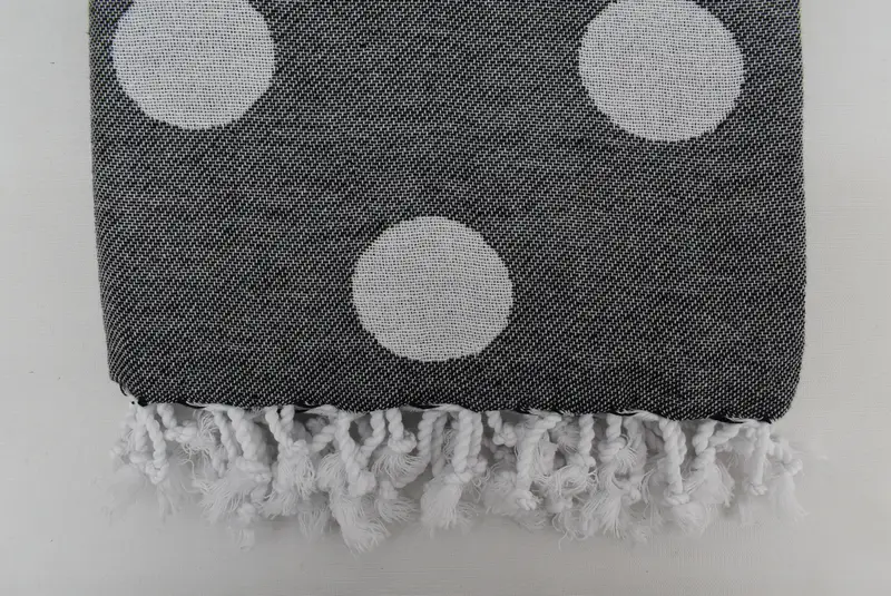70x40 Cotton Polka Dot Towel, Turkish beach towel, Wedding Favors, Bulk Order Towel, Best Wedding Gift, Bridal Shower Gifts, Absorbent Turkish towel - 4