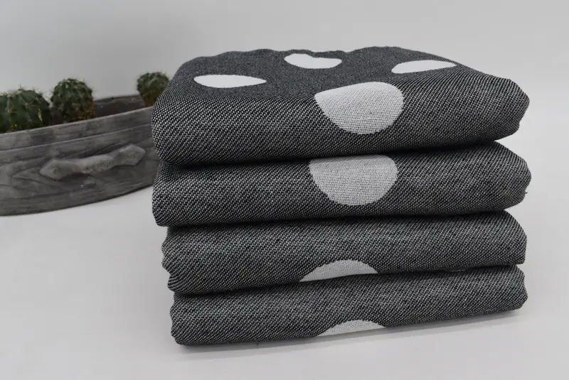 70x40 Cotton Polka Dot Towel, Turkish beach towel, Wedding Favors, Bulk Order Towel, Best Wedding Gift, Bridal Shower Gifts, Absorbent Turkish towel - 7