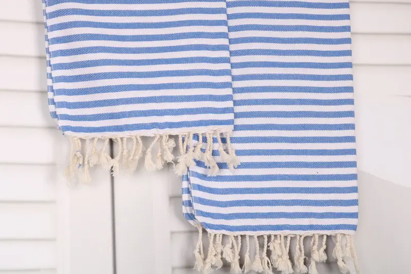 Bridesmaid Favors, Personalized Hand Towel, Summer Gift, Xmas Gifts, Monogram Kitchen Towel, Turkish Towel Hand Towel, 40x18 Cotton Striped Towel - 8