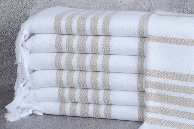 Embroidery Towels, Monogram Kitchen Towel, 36x24 Cotton Herringbone Towel, Bulk Order Towel, Bathroom Towels, Xmas Gifts, Personalized Kitchen Towel - 1