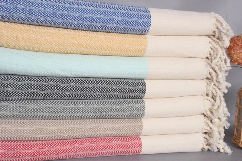 Lightweight Turkish towel, Personalized Towel, Custom Bath Towel, Guest Towel, Embroidery Towels, Lightweight towel, 68x36 Cotton Palm Design Towel - 2