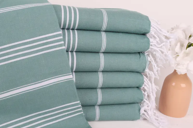 Özel Düğün Havlusu Petrol Yeşili Pamuk, Kişiye Özel Nedime Hediyesi, 40x71 İnç