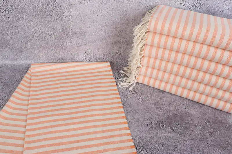 Wedding Gift, 40x24 Cotton Striped Towel, Xmas Gifts, Gift For Mom, Personalized Hand Towel, Monogram Towels, Turkish Tea Towel, Gym Towel - 2