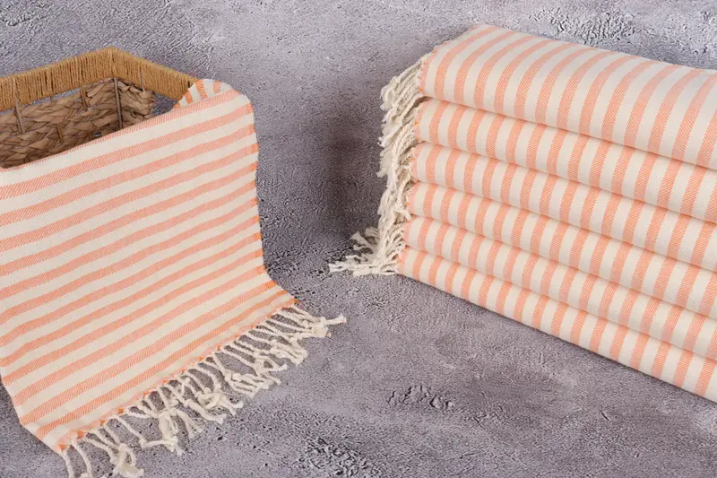 Wedding Gift, 40x24 Cotton Striped Towel, Xmas Gifts, Gift For Mom, Personalized Hand Towel, Monogram Towels, Turkish Tea Towel, Gym Towel - 3