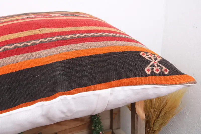 Pillow for Sofa, Pillow for Couch, Cushion, Bench Pillow, 28x28 Red Cushion, Traditional Pillow Case, Boho Pillow Sham Cover, Neutral Pillow Case - 6