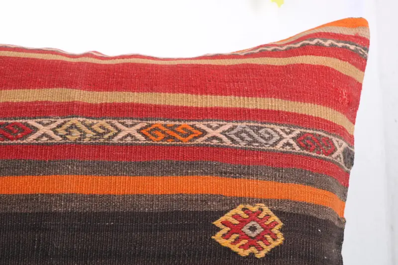 Pillow for Sofa, Pillow for Couch, Cushion, Bench Pillow, 28x28 Red Cushion, Traditional Pillow Case, Boho Pillow Sham Cover, Neutral Pillow Case - 5