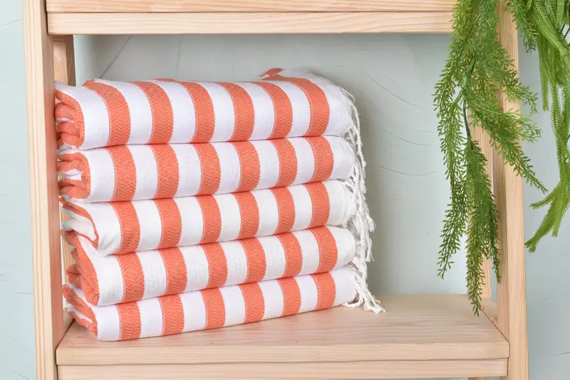 Turkish Towel Monogram, 70x36 Cotton Striped Towel, Bachelorette Gifts, Cute Beach Towel, Soft towel, Valentines Day Gift For Him, Cotton towel - 2