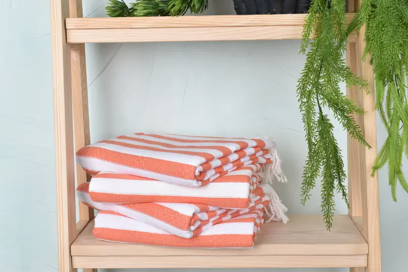 Turkish Towel Monogram, 70x36 Cotton Striped Towel, Bachelorette Gifts, Cute Beach Towel, Soft towel, Valentines Day Gift For Him, Cotton towel - 7