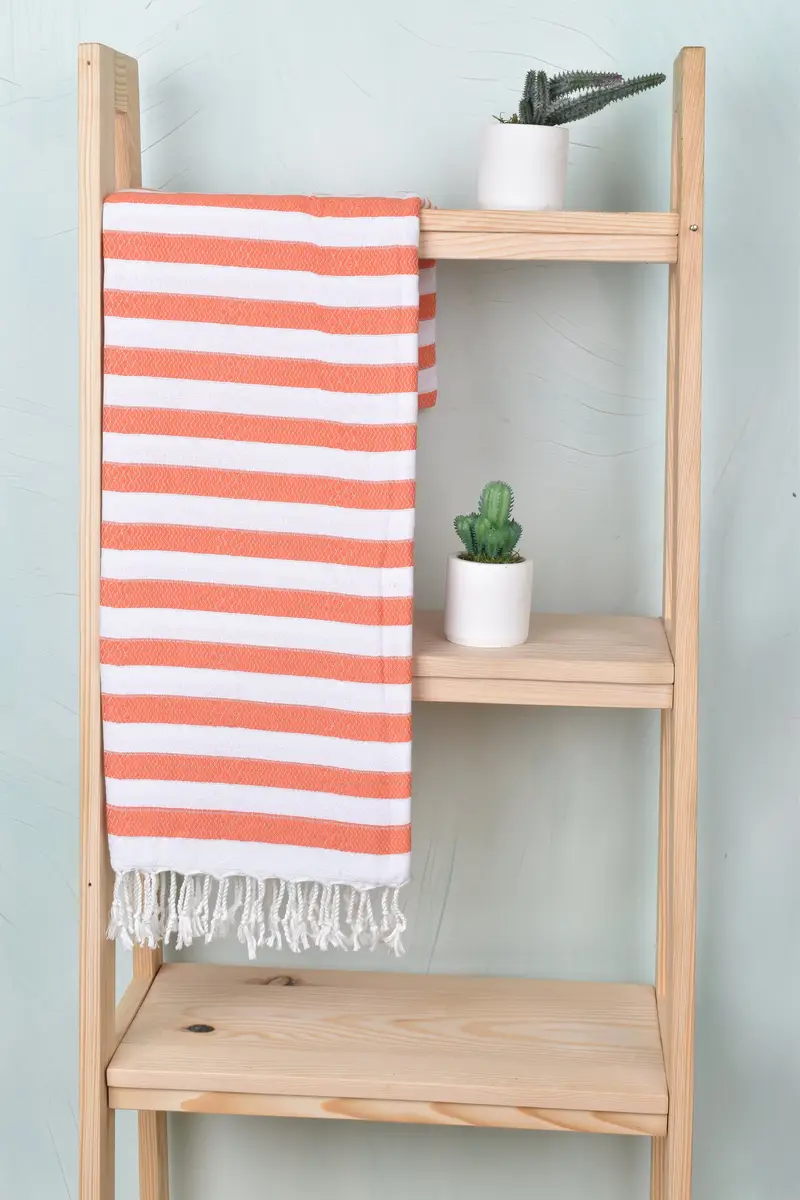 Turkish Towel Monogram, 70x36 Cotton Striped Towel, Bachelorette Gifts, Cute Beach Towel, Soft towel, Valentines Day Gift For Him, Cotton towel - 8