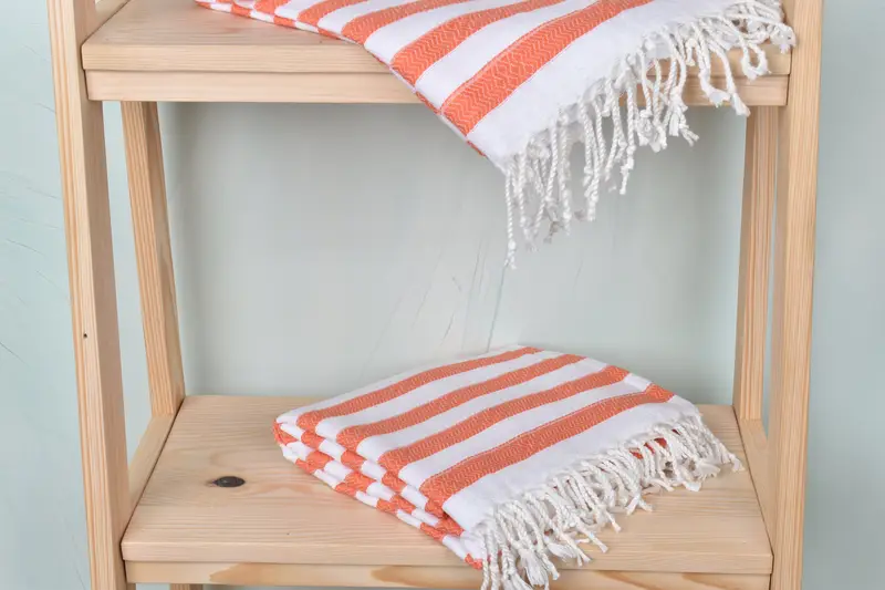 Turkish Towel Monogram, 70x36 Cotton Striped Towel, Bachelorette Gifts, Cute Beach Towel, Soft towel, Valentines Day Gift For Him, Cotton towel - 5