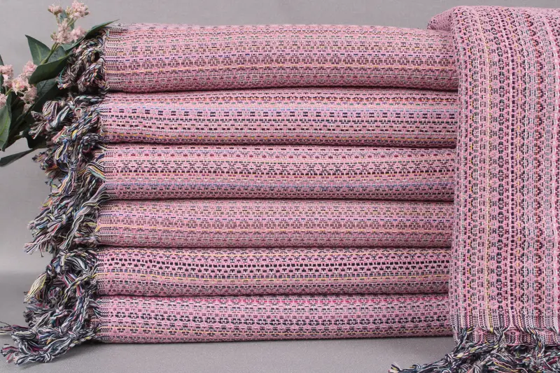 Turkish Bath Towel Personalized Pink 40x71 Inches