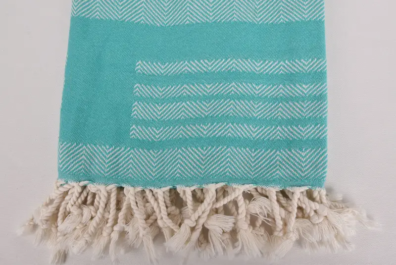 68x38 Cotton Chevron Towel, Handwoven Turkish Towel, Bachelorette Favor, Custom Wedding Gifts, Bulk Order Towel, Soft towel, Personalized Gift - 3