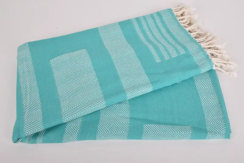 68x38 Cotton Chevron Towel, Handwoven Turkish Towel, Bachelorette Favor, Custom Wedding Gifts, Bulk Order Towel, Soft towel, Personalized Gift - 4