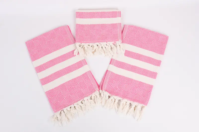 Personalized Wedding Gift For Couple, Monogrammed Hand Towel, Kitchen Towel, Girl Trip Party Favor, 32x20 Cotton Diamond Towel, Wedding Gift - 6